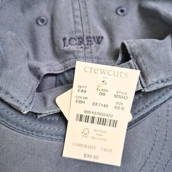 J. Crew Crewcuts Hat Cap Boys Girls Embroidered Shark Small Adjustable NWT - Picture 3 of 4